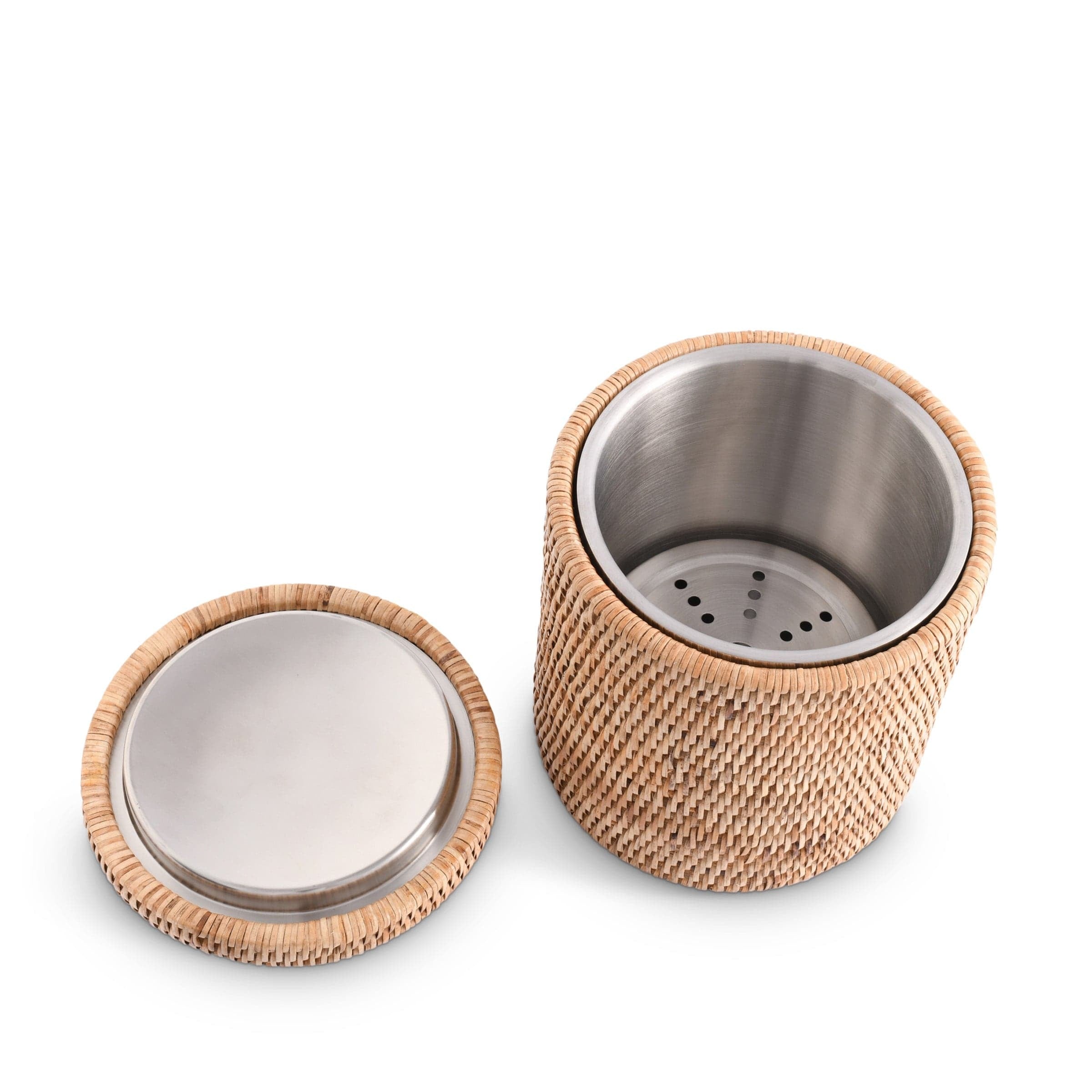 Handwoven Wicker Rattan Ice Bucket