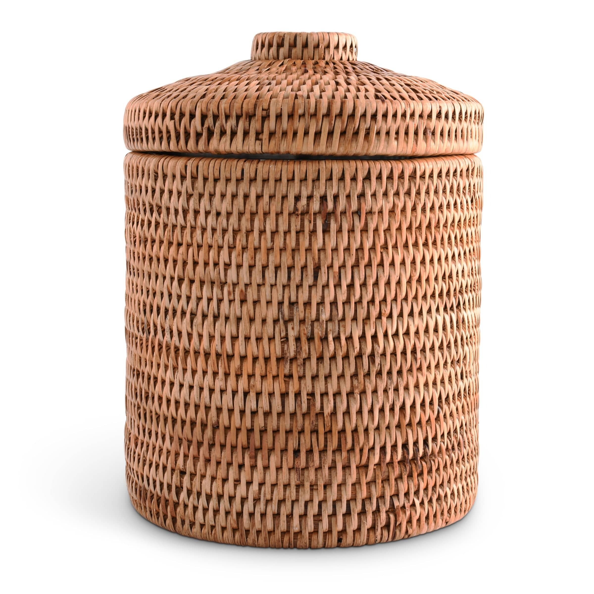 Handwoven Wicker Rattan Ice Bucket