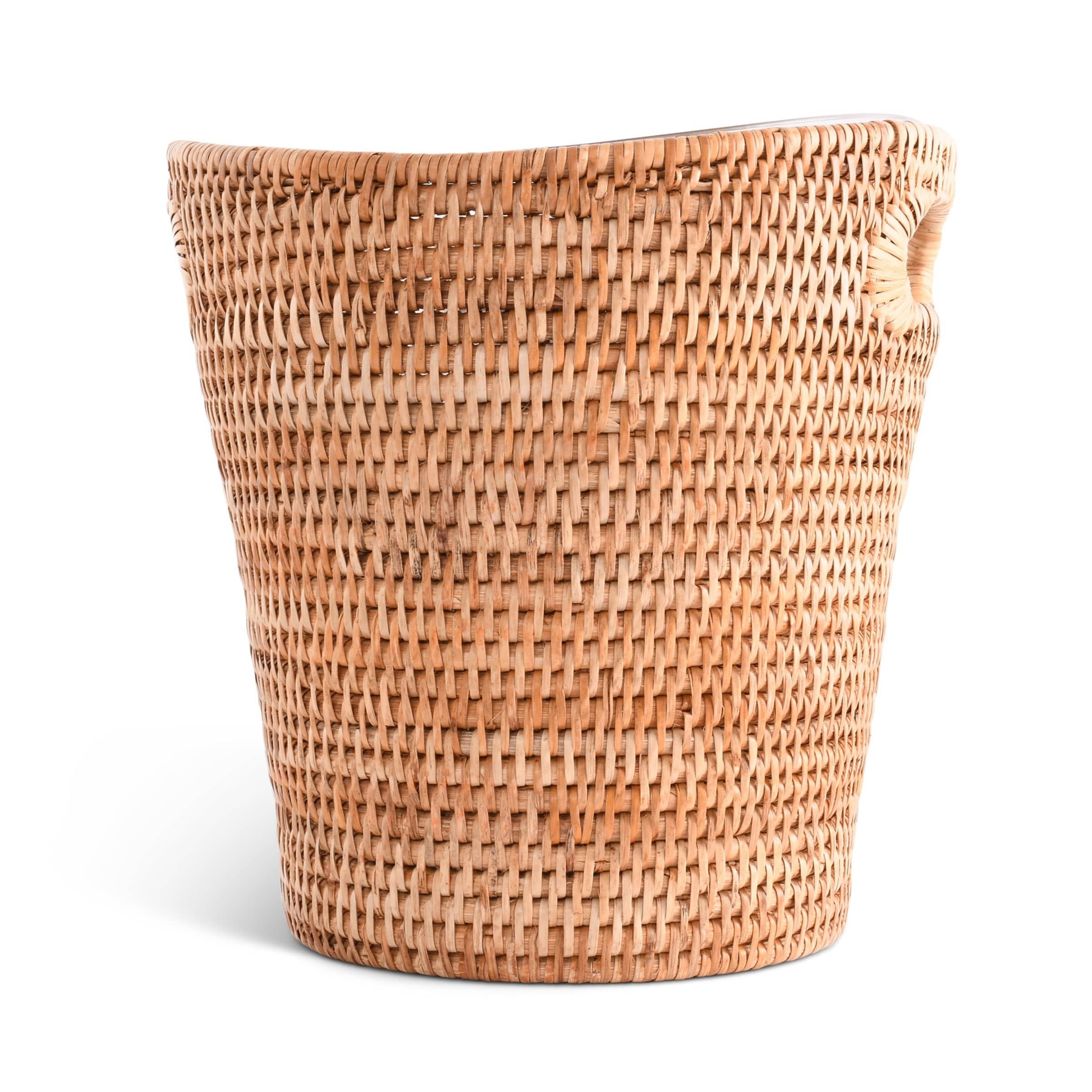 Handwoven Wicker Rattan Champagne Bucket