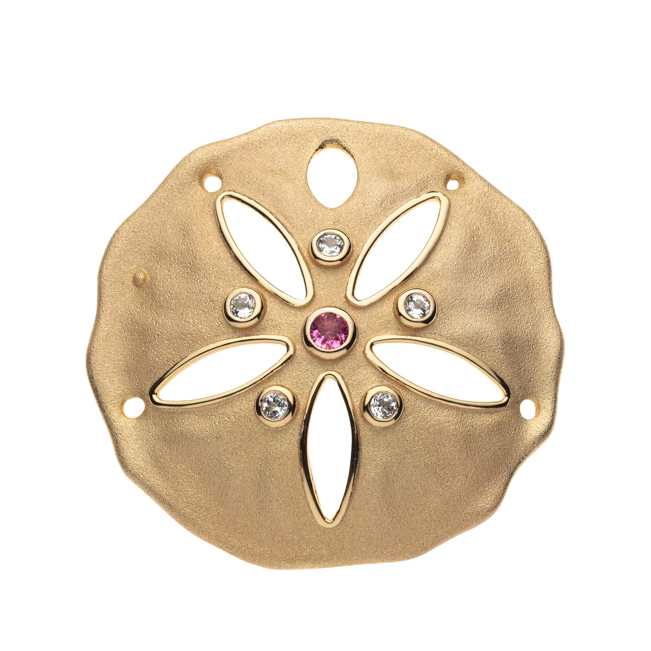 Jane Win STRONG Sand Dollar Pendant Necklace
