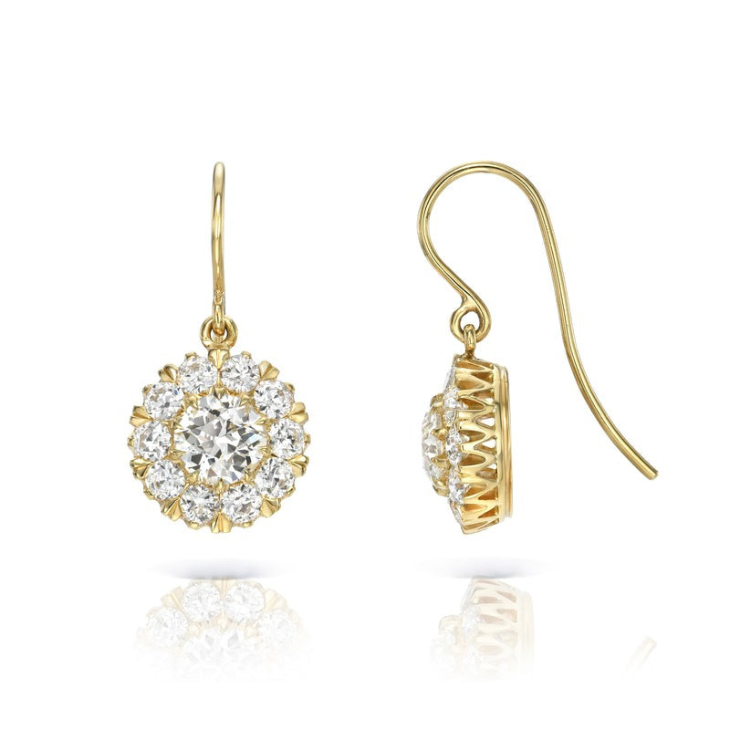 Single Stone Talia Drop Earrings