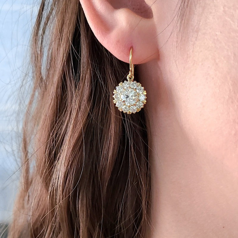 Single Stone Talia Drop Earrings