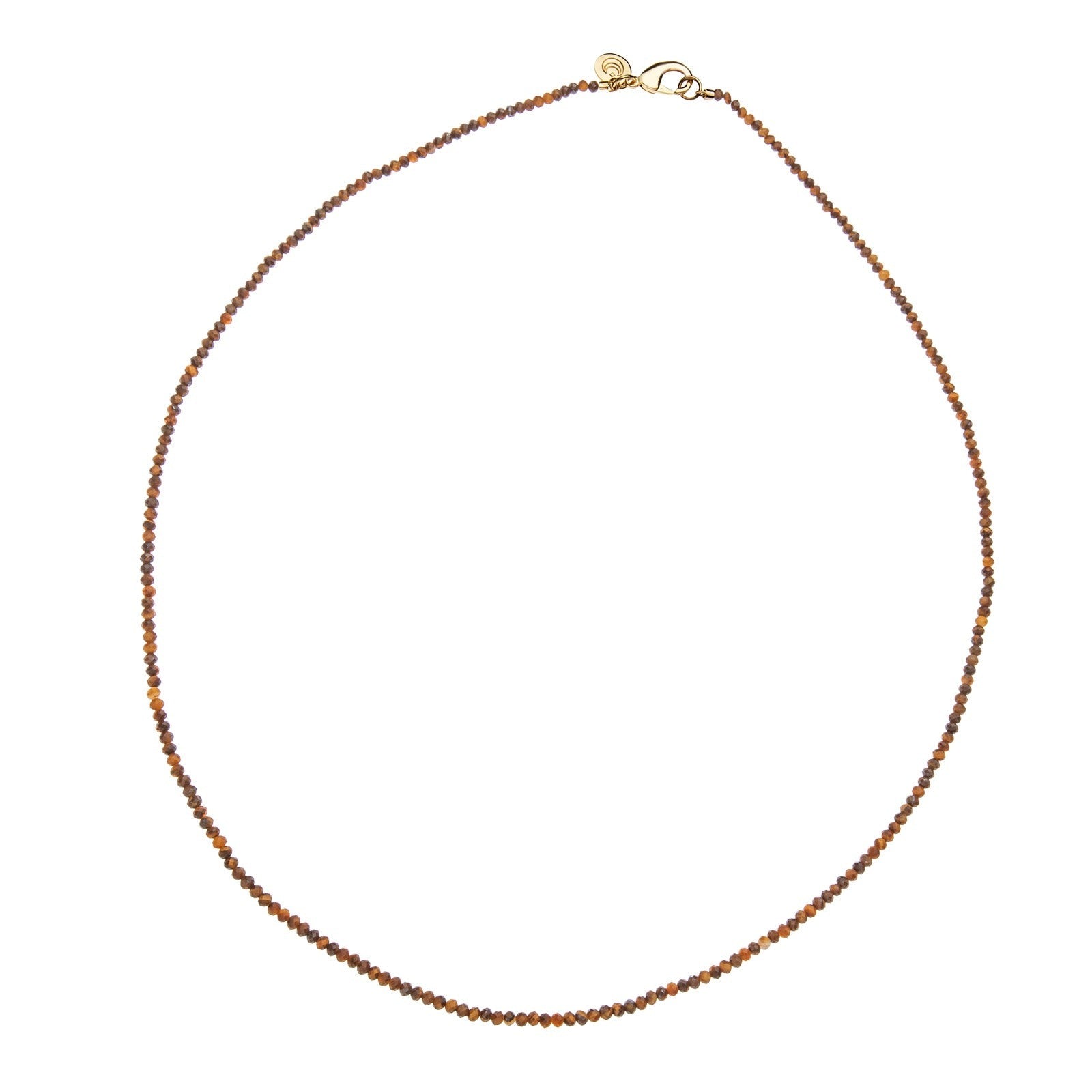 Jane Win Double Wrap Diamond-Cut Tiger's Eye Beaded Necklace