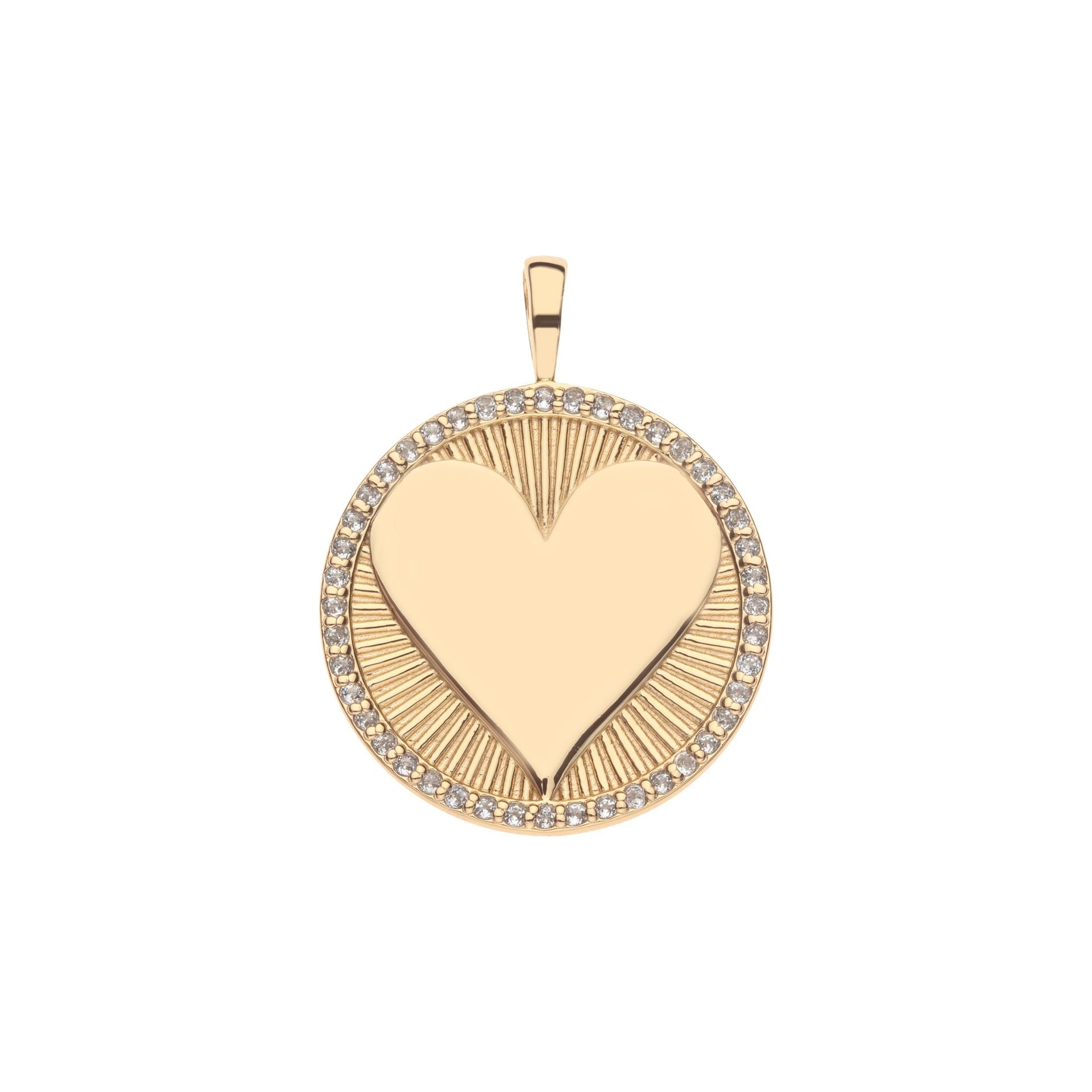 Jane Win LOVE Embellished Hearts Find Me Pendant Necklace