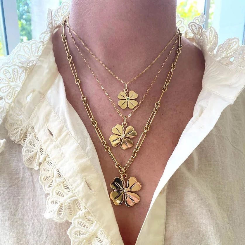 Four Leaf Clover Lucky Necklace | Women Fashion Pendants Clover - 7 Necklace  Pendant - Aliexpress