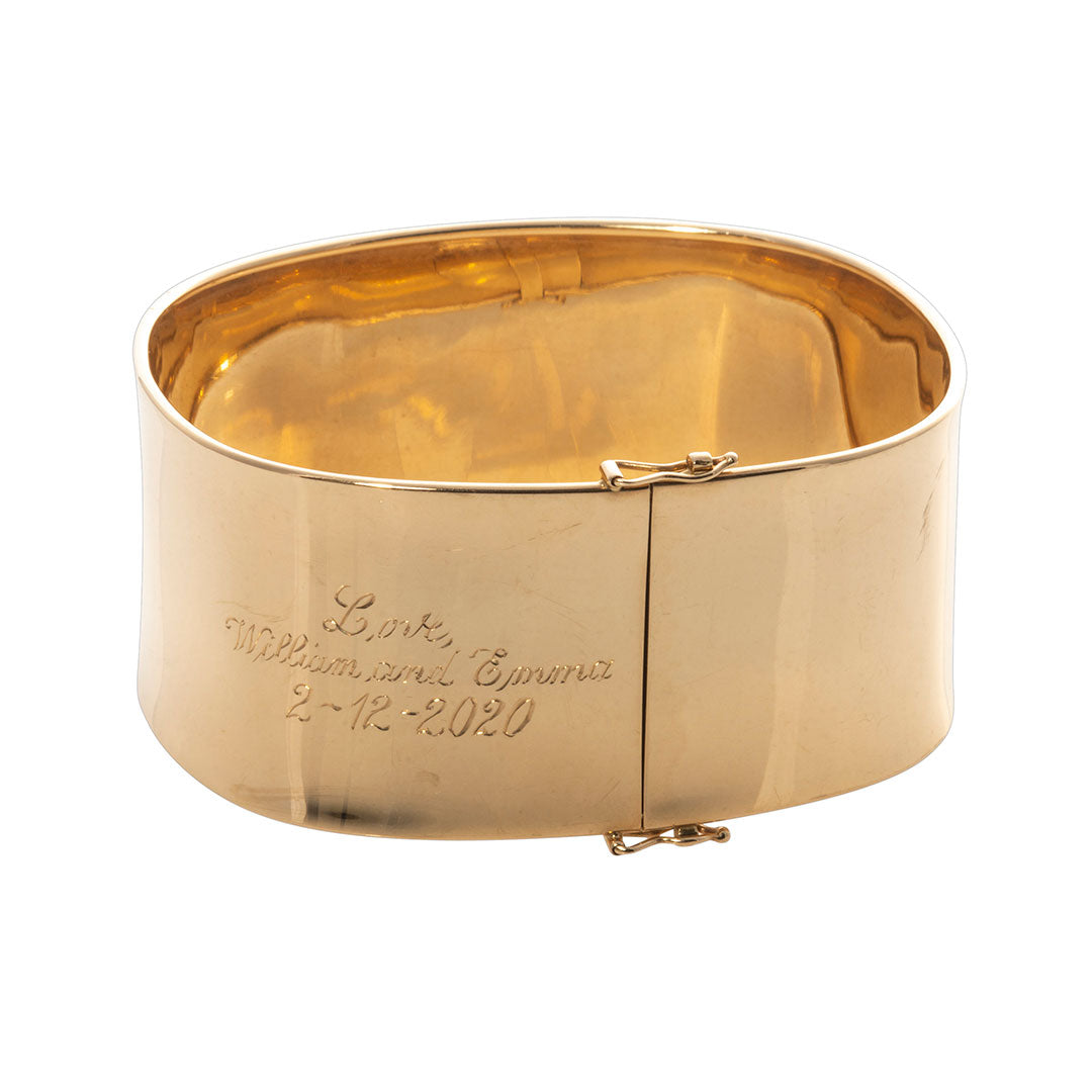 Wanderlust Hammered Gold Bangle Cuff Bracelet – Anna Shae Jewelry