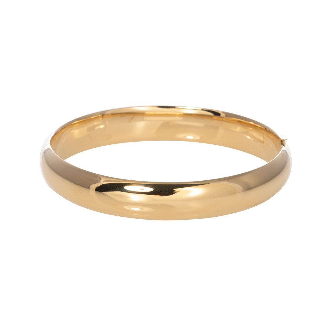 14K Yellow Gold Polished 10mm Bangle