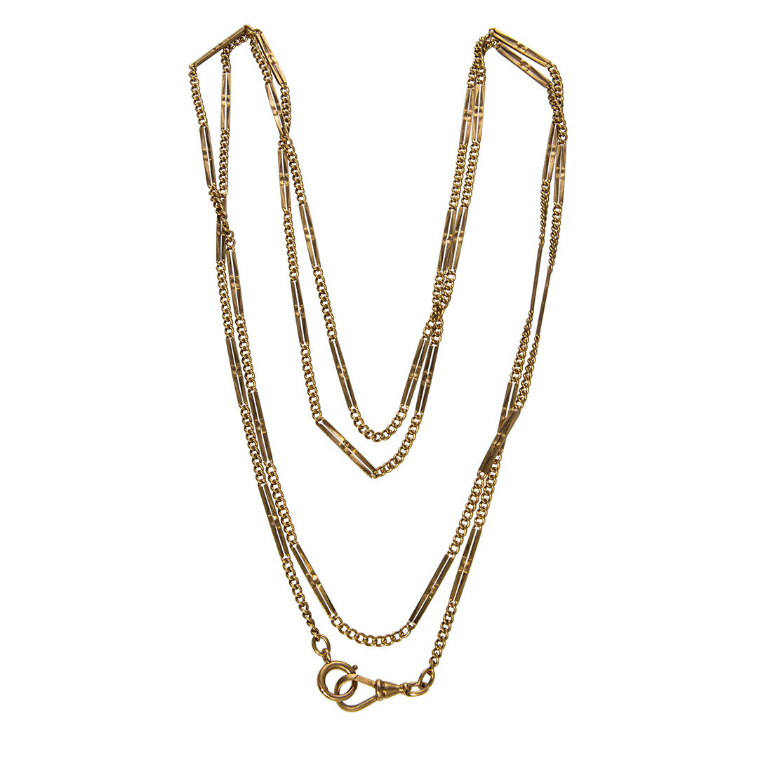 10k Gold Rolex Chain Link Necklace for Men Women