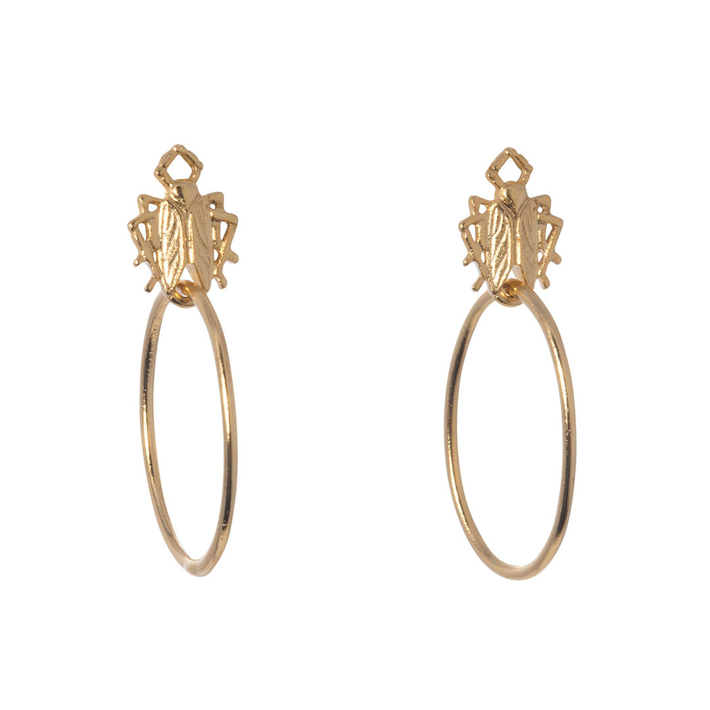 Goldbug Long Drop Earrings