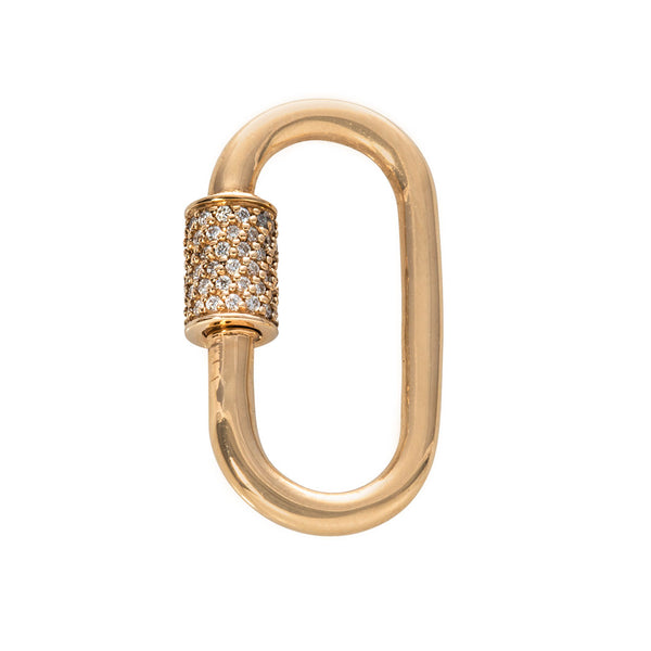 Marla Aaron | 14K Gold Medium Lock White Gold