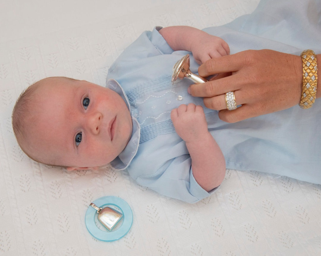 Blue teething hot sale ring