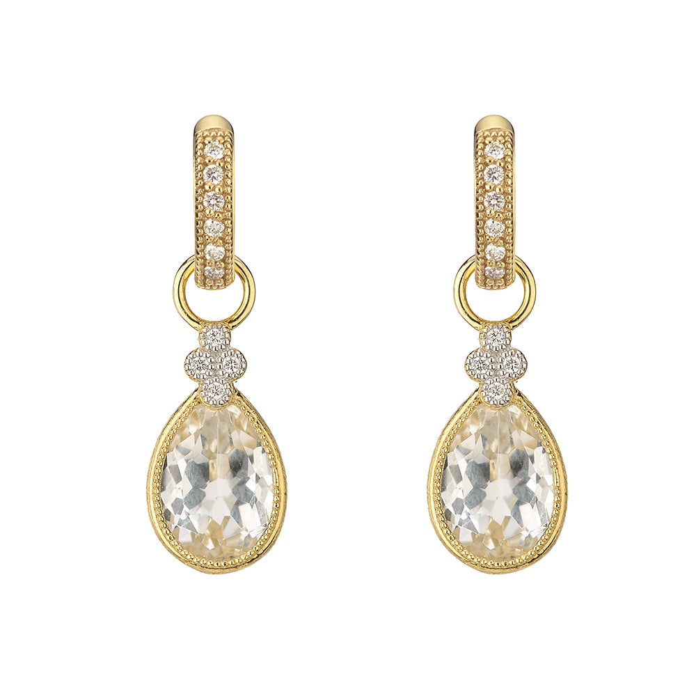 Jude Frances Provence Pear Stone Earring Charms